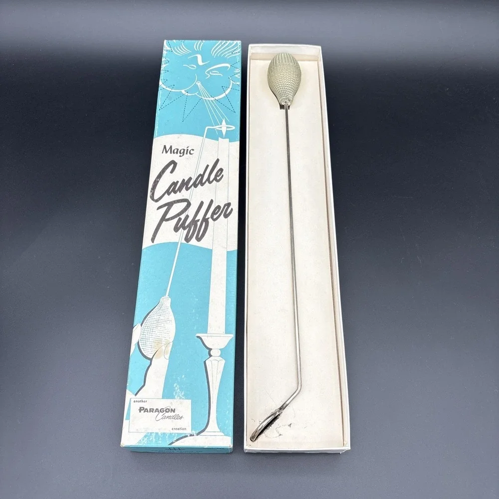 Vintage Magic Candle Puffer Paragon Victrylite Touchless Snuffer Original Box
